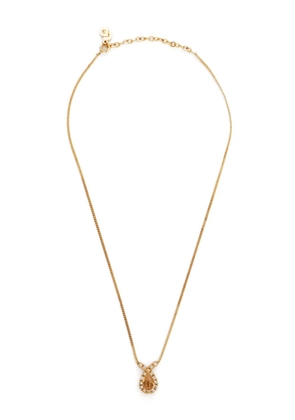 Christian Dior Pre-Owned CD rhinestone necklace - Gold