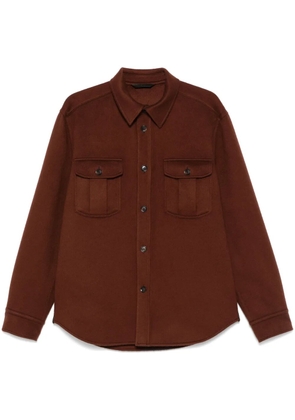 Brioni brushed shirt - Brown