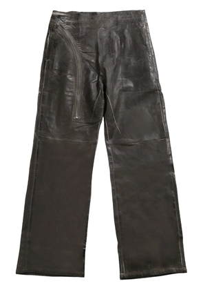 Rick Owens DRKSHDW brushed-finish trousers - Grey