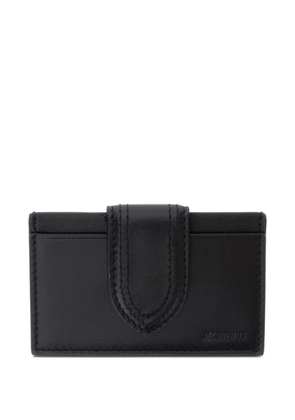 Jacquemus The Bambino leather flap wallet - Black