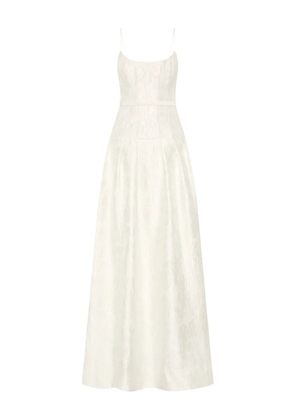 Rebecca Vallance Vanilla Dreams textured-panelled gown - White