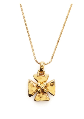 Saint Laurent Pre-Owned 2000s Flower necklace - Gold