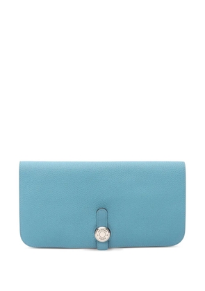 Hermès Pre-Owned 2019 Togo Dogon Wallet long wallets - Blue