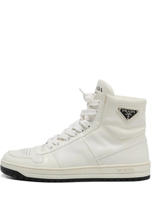 Prada Pre-Owned triangle logo sneakers - White