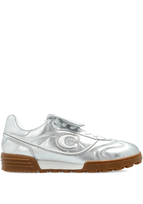 Coach Match logo-patch sneakers - Silver