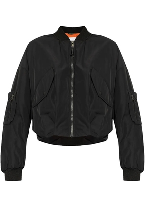 Lacoste embroidered bomber jacket - Black