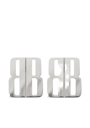 Balenciaga number-plaque earrings - Silver