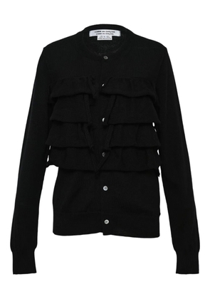 Comme Des Garçons Comme Des Garçons frilled cardigan - Black