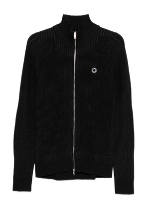 Kenzo ribbed zip-up cardigan - Black