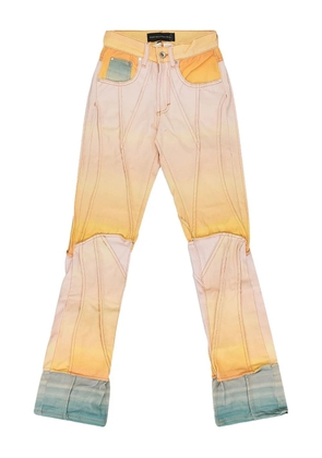 Who Decides War Sunset panelled jeans - Yellow