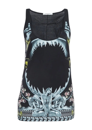 Givenchy Pre-Owned Sharn and Mermaid print tank top - Black