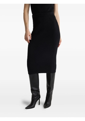 St. John rib-knit midi skirt - Black
