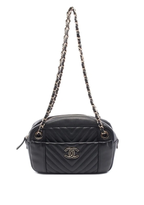 CHANEL Pre-Owned 2019 chevron-quilting shoulder bag - Black