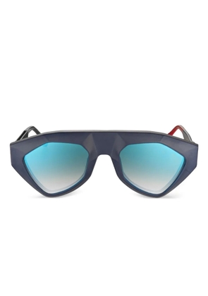 Vysen Eyewear Sha geometric-frame sunglasses - Blue