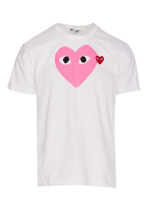 Comme Des Garçons Play Heart-print cotton t-shirt - White