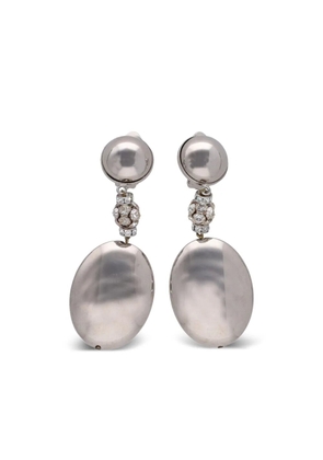 Vintage metal earrings - Silver