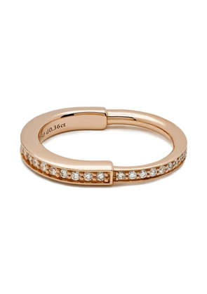 Tiffany & Co. 18K rose gold Lock diamond ring - Pink