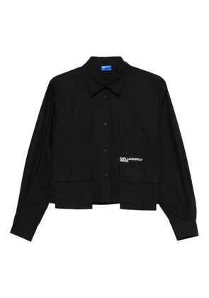 Karl Lagerfeld Jeans logo-print shirt - Black