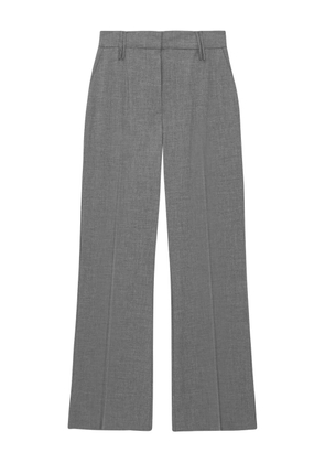 GANNI high-waisted flared trousers - Grey