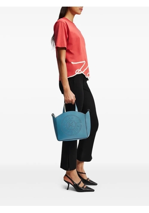 Karl Lagerfeld small K/Circle logo tote bag - Blue