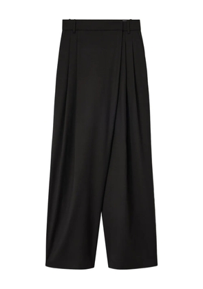 GANNI pleated-details trousers - Black