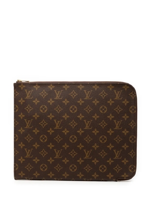 Louis Vuitton Pre-Owned 1990 Monogram Poche Documents Portfolio 30 clutch bag - Brown