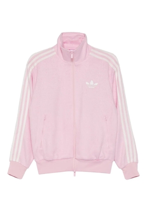 adidas three-stripe zip sweatshirt - Pink