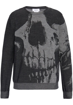 Alexander McQueen skull-intarsia sweater - Black