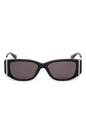 Alexander McQueen Eyewear geometric-frame sunglasses - Black