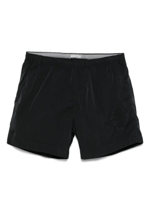 C.P. Company logo-embroidered swim shorts - Black