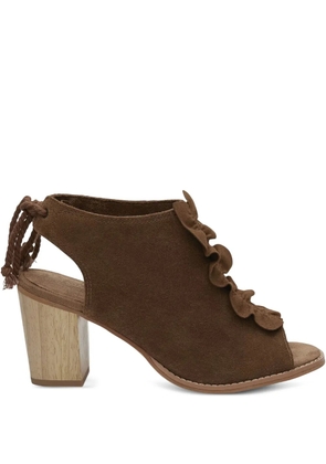 Toms Elba ruffle-detail sandals - Brown
