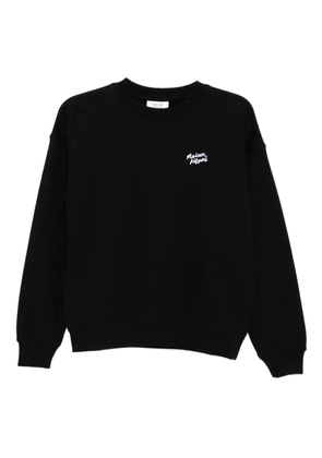 Maison Kitsuné embroidered-logo sweatshirt - Black
