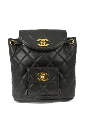 CHANEL Pre-Owned 1992 small Duma backpack - Black