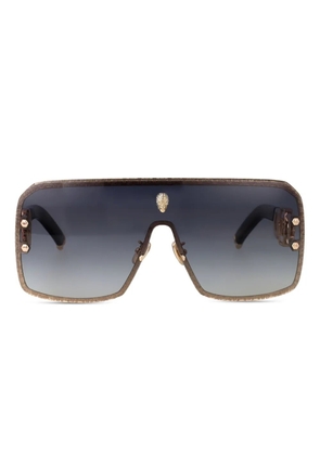 Philipp Plein Eyewear skull-embellished sunglasses - Gold