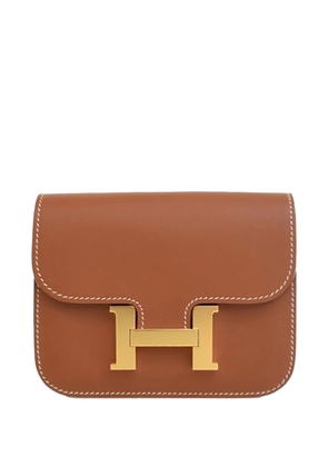 Hermès Pre-Owned 2021 Evercolor Constance Slim Wallet small wallets - Brown