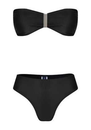 Lygia & Nanny bandeau metal-accent bikini - Black