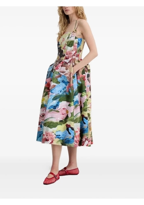 Stine Goya floral-print midi dress - Pink