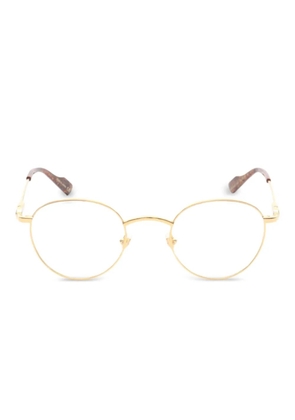 Gucci Pre-Owned 2010 round-frame glasses - Gold