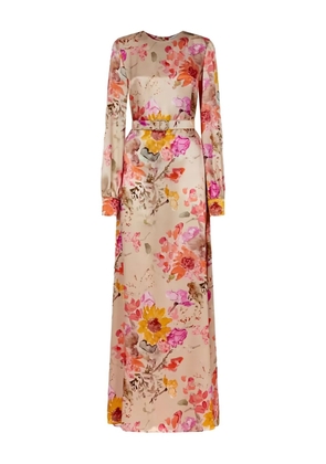 Raquel Diniz Fiona floral-print maxi dress - Neutrals