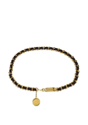 CHANEL Pre-Owned 1990-2000s chain leather belt - Gold