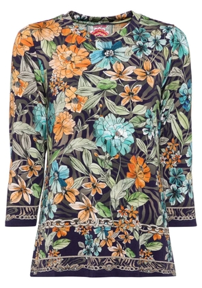 Johnny Was The Janie 3/4 sleeve Tee - Blue