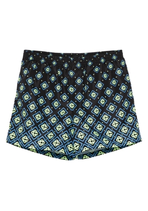 Casablanca monogram-print swim shorts - Black