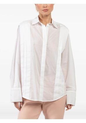 Smythe pleat-detail shirt - White