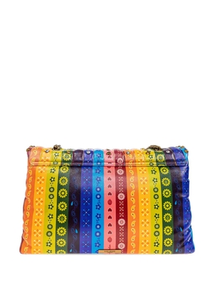 Kurt Geiger London XXL Kensington rainbow-stripe shoulder bag - Blue