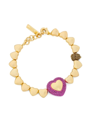 Kurt Geiger London Beaded Heart bracelet - Gold