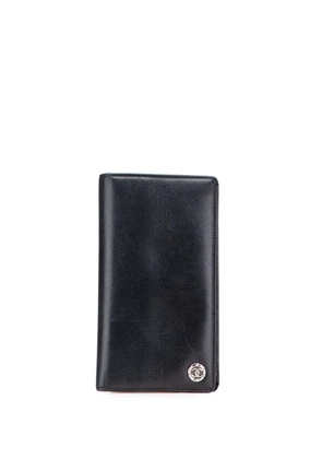 CHANEL Pre-Owned 2010-2011 Lambskin Leather CC Button Wallet long wallets - Black