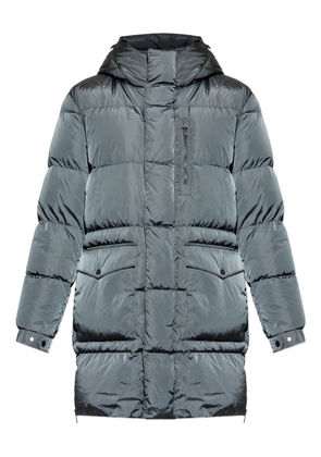 Add hooded padded coat - Blue