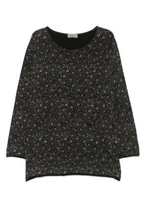 Yohji Yamamoto floral-print T-shirt - Black