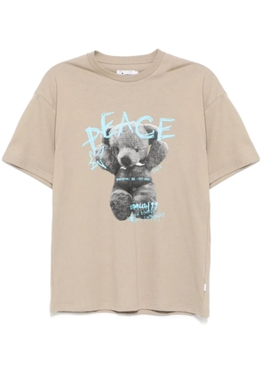 izzue graphic-print T-shirt - Neutrals