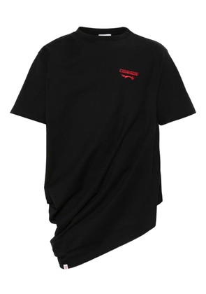 Charles Jeffrey Loverboy logo-embroidered cotton T-shirt - Black